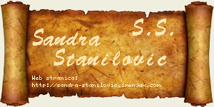 Sandra Stanilović vizit kartica